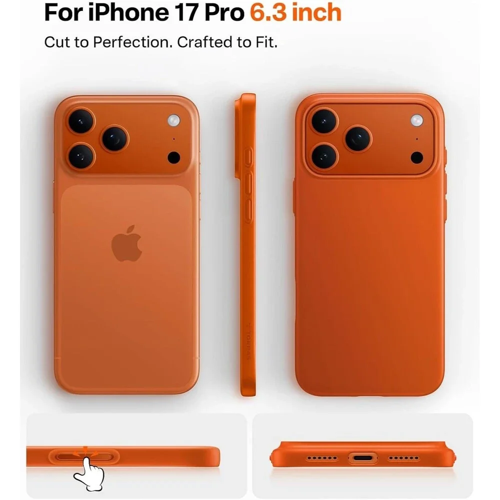 TORRAS Magnetic Slim Fit for iPhone 17 Pro Case 6.3 inch, Ultra-Thin